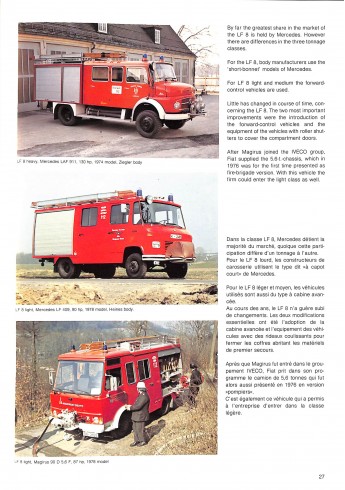 German fire engines since 1945 Les voitures des pompiers allemands depuis 1945