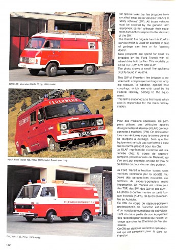 German fire engines since 1945 Les voitures des pompiers allemands depuis 1945