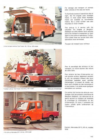 German fire engines since 1945 Les voitures des pompiers allemands depuis 1945