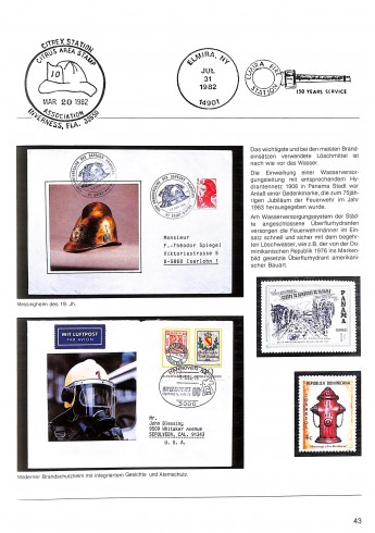 Feuerwehr und Philatelie - Briefmarken und postalische Dokumentationen aus der internationalen Geschichte der Feuerwehr