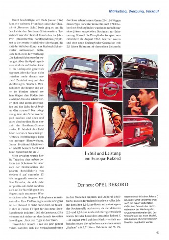 Opel Rekord & Commodore - Entwicklung, Geschichte, Technik