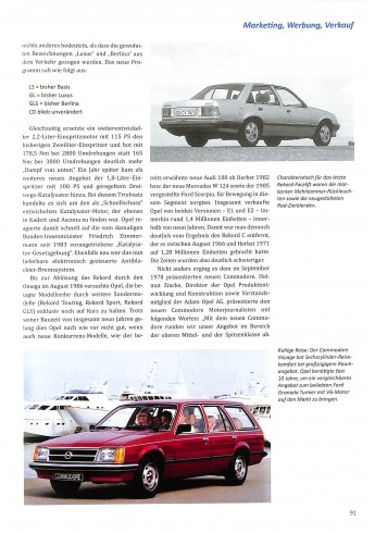 Opel Rekord & Commodore - Entwicklung, Geschichte, Technik