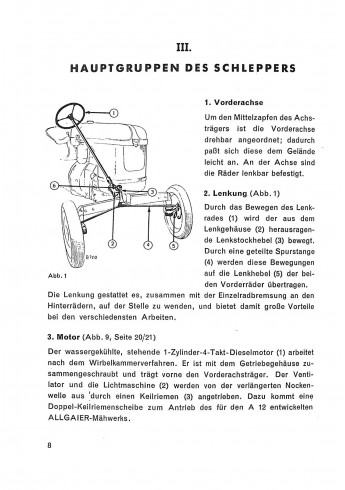 A03 - Betriebsanleitung für den Allgaier Dieselschlepper A12