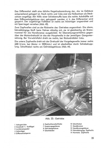 A10 - Betriebsanleitung und Ersatzteilliste für Allgaier Dieselschlepper A122