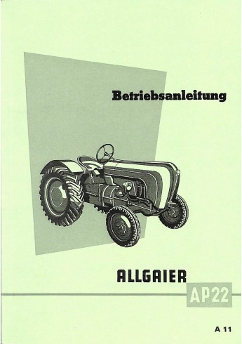 A11 - Betriebsanleitung Allgaier AP22