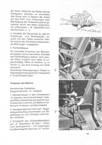 A13 - Betriebsanleitung Allgaier Dieselschlepper AP16