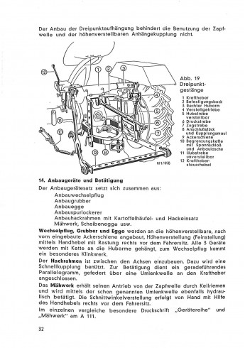 A15 - Betriebsanleitung für die Allgaier Dieselschlepper A111 A111V