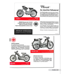 Kreidler Prospekte 1950-1982