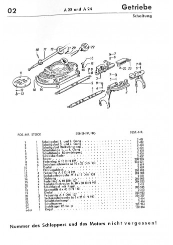 A20 - Allgaier Handbuch für den Dieselschlepper R22, A22, A24