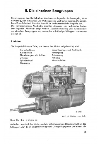 A21 - Betriebsanleitung und Ersatzteilliste für Allgaier Dieselschlepper A133