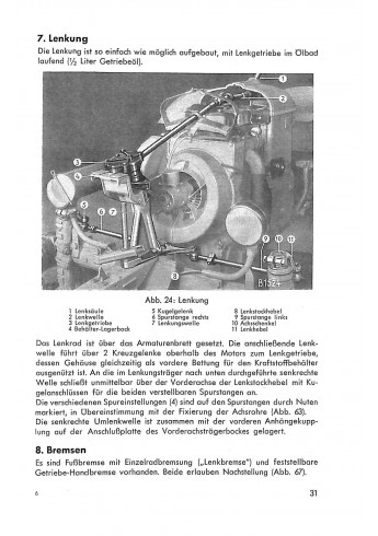 A21 - Betriebsanleitung und Ersatzteilliste für Allgaier Dieselschlepper A133