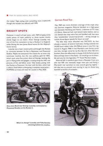 TRIUMPH TRIDENT EN BSA ROCKET 3