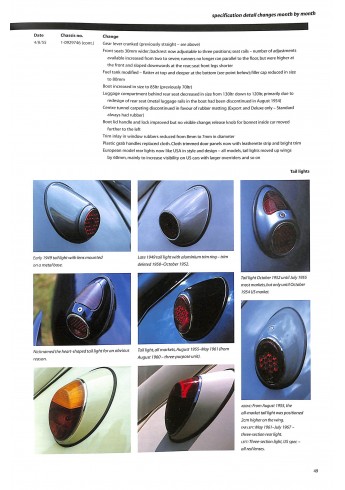 VW Beetle Specification Guide 1949-1967