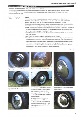 VW Beetle Specification Guide 1949-1967