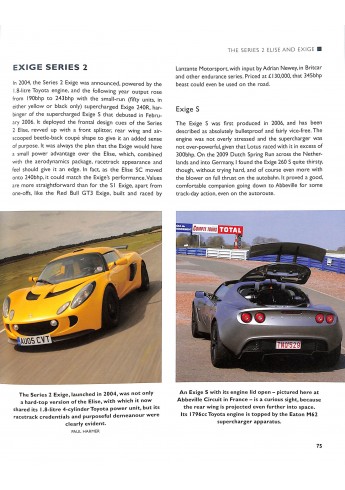 LOTUS ELISE EN EXIGE 1995-2020