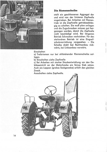 P04 - Bedienungsanleitung Porsche-Diesel Junior 108 , 14 pk