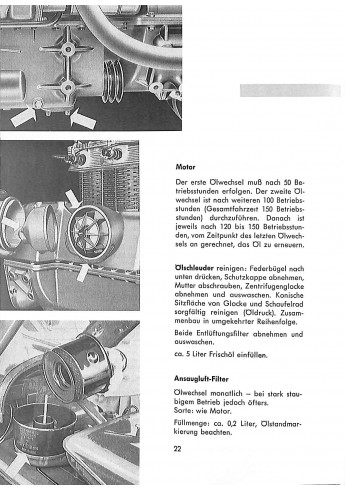 P05 - Bedienungsanleitung Porsche-Diesel, Standard 218, 218 H (218 V), 25 pk