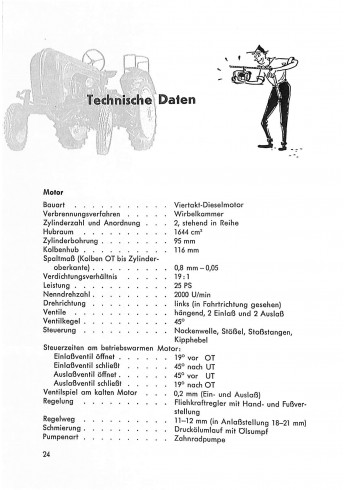 P05 - Bedienungsanleitung Porsche-Diesel, Standard 218, 218 H (218 V), 25 pk