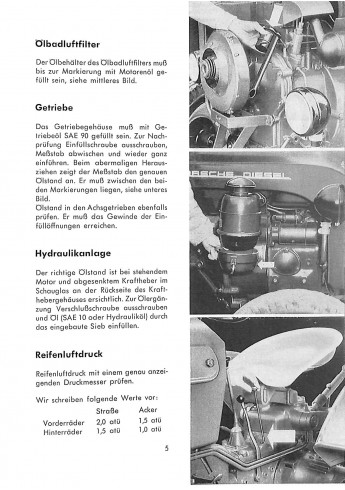 P14 - Bedienungsanleitung Porsche-Diesel Junior 109, 15 pk