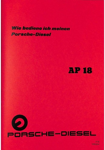 P16 - Bedienungsanleitung Porsche-Diesel AP18, 18 pk