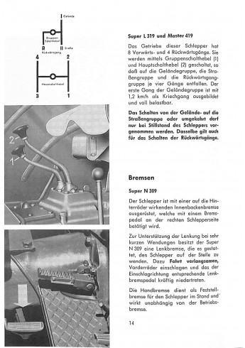 P19 - Bedienungsanleitung Porsche-Diesel, Super N309, Super L 319, Master 419