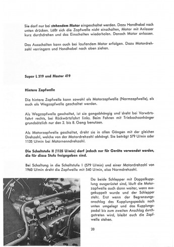 P19 - Bedienungsanleitung Porsche-Diesel, Super N309, Super L 319, Master 419
