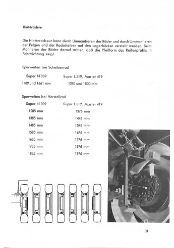 P19 - Bedienungsanleitung Porsche-Diesel, Super N309, Super L 319, Master 419