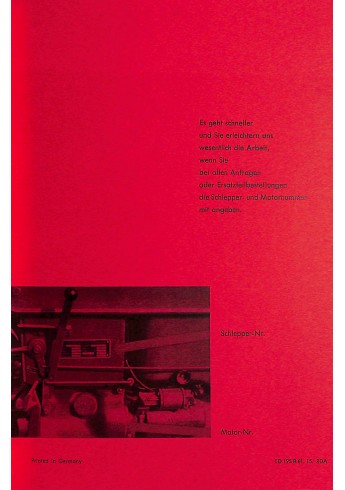 P19 - Bedienungsanleitung Porsche-Diesel, Super N309, Super L 319, Master 419