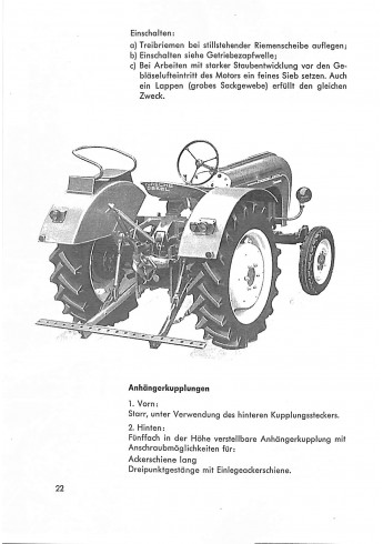 P18 Betriebsanleitung: Standard 218, (V 218), 25 PS