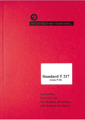 P25 - Werkstatt- Ersatzteile (onderdelenboek) Standard T 217