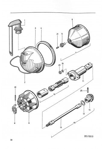 P25 - Werkstatt- Ersatzteile (onderdelenboek) Standard T 217