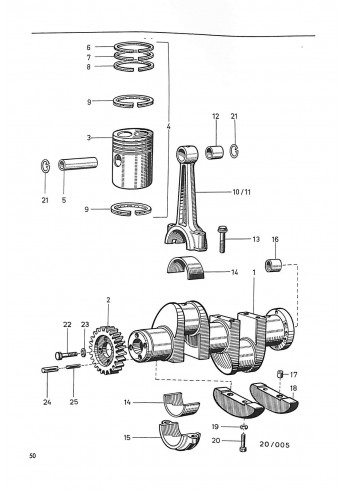 P25 - Werkstatt- Ersatzteile (onderdelenboek) Standard T 217