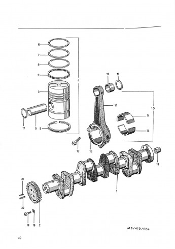 P27 - Werkstatt Ersatzteilliste Porsche-Diesel Master 418/419