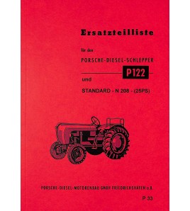 P33 - Ersatzteilliste Porsche-Diesel P122 (A122), Standard 208