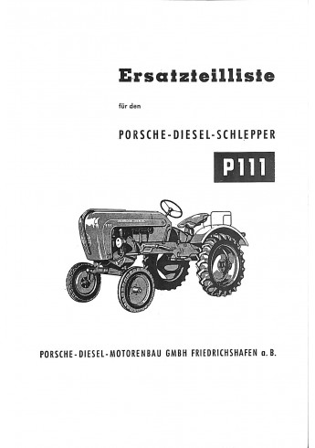 P34 - Ersatzteilliste Porsche-Diesel P111