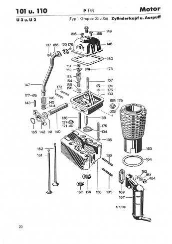 P34 - Ersatzteilliste Porsche-Diesel P111