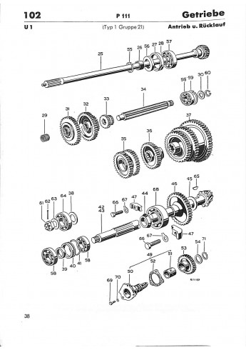 P34 - Ersatzteilliste Porsche-Diesel P111