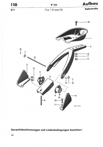 P34 - Ersatzteilliste Porsche-Diesel P111