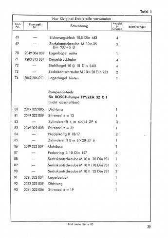 Z04 Betriebsanleitung, Ersatzteiliste,(onderhoud, Getr  ZF/ZP  , A216, Super 318-319, Master 418-419