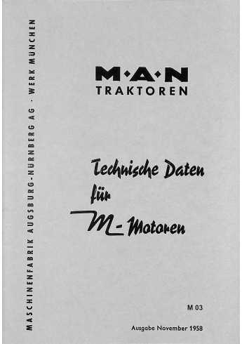 MAN Traktoren Technische Daten für M-Motoren