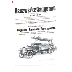 Deutsche Feuerwehr Fahrzeuge in Historischen Prospekten