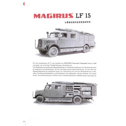 Deutsche Feuerwehr Fahrzeuge in Historischen Prospekten