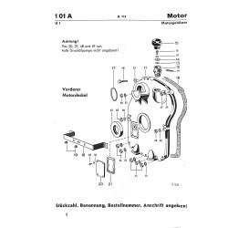 Ersatzteilliste für den Allgaier Dieselschlepper A111, onderdelenlijst