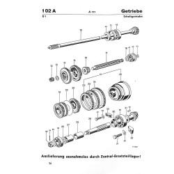 Ersatzteilliste für den Allgaier Dieselschlepper A111, onderdelenlijst