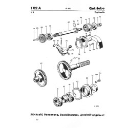 Ersatzteilliste für den Allgaier Dieselschlepper A111, onderdelenlijst