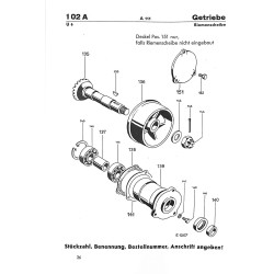 Ersatzteilliste für den Allgaier Dieselschlepper A111, onderdelenlijst