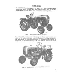 Betriebsanleitung für die Allgaier Dieselschlepper A111 A111V, gebruiksaanwijzing, handleiding 