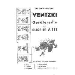 Betriebsanleitung für die Allgaier Dieselschlepper A111 A111V, gebruiksaanwijzing, handleiding 