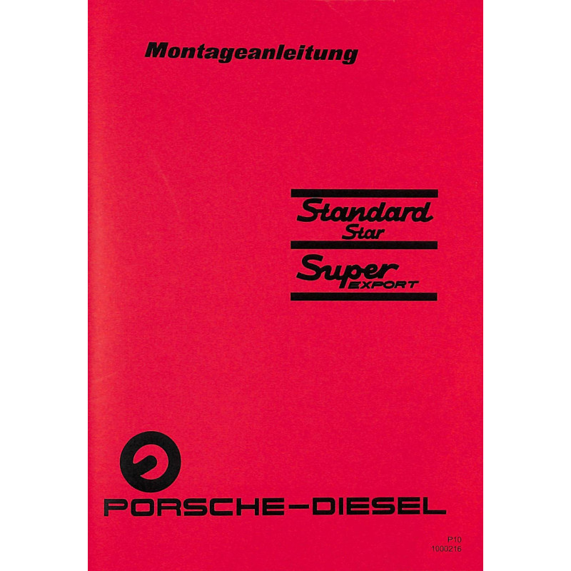 Montageanleitung Standard Star, Super Export, montage handleiding