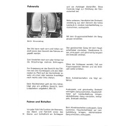 Bedienungsanleitung Porsche-Diesel Standard Star, Super Export, gebruiksaanwijzing